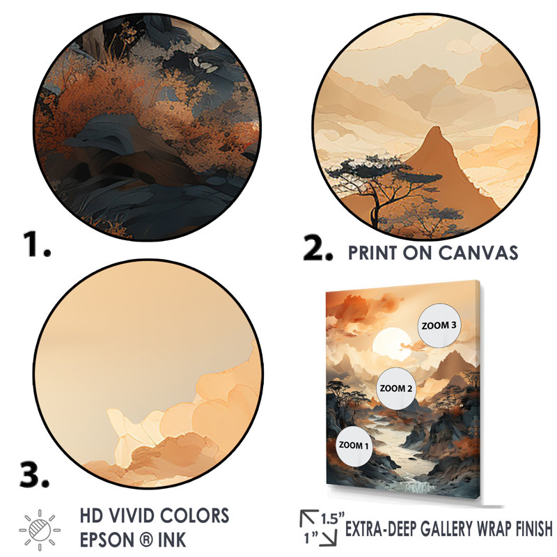 Lever de soleil sur la rivière Canadian, Cadre flottant noir, H 44 po x l 34 po x P 1,5 po