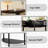 Unique Half Moon Design End Table With Sliding Rattan Door,Elegant Semi-Circle Entryway