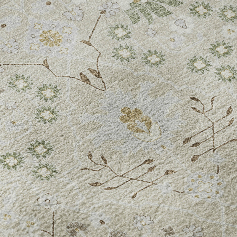 Tapis oriental lavable à la machine de qualité supérieure AMF1009 Colmenero, Rectangle 9 pi x 12 pi