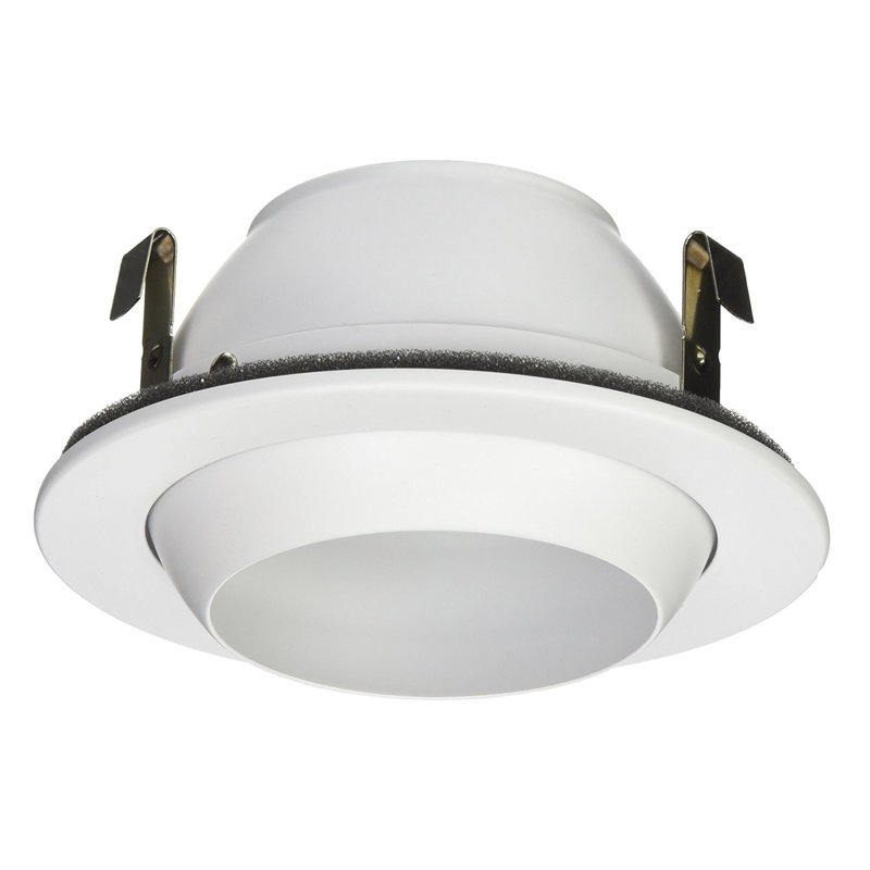 Garniture encastrée 4" globe, Blanc