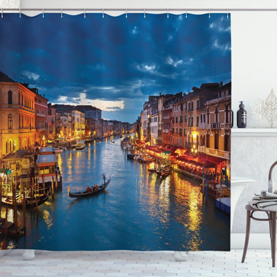 Shower Curtain with Hooks Included