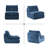 Upholestered Accent Bean Bag Chair -826268553