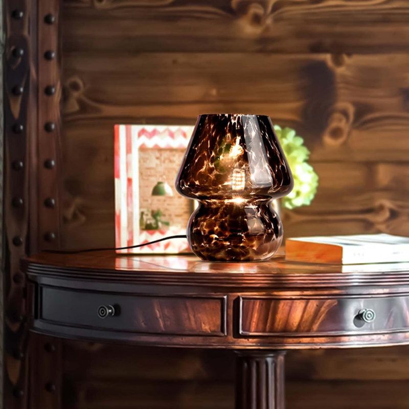 Lampe arquée en verre / métal Kashana