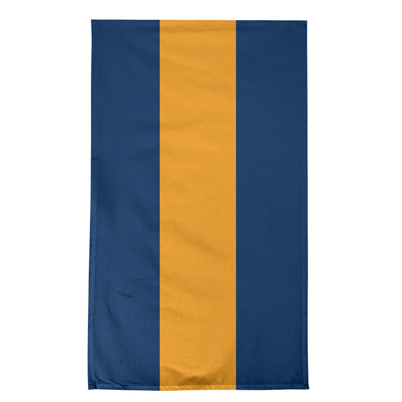 Stripe Tea Towel Kitchen Towel, Cotton Blend, Navy/Gold/Navy Utah Basketball