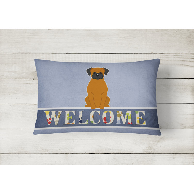Coussin lombaire Fawn Boxer Welcome