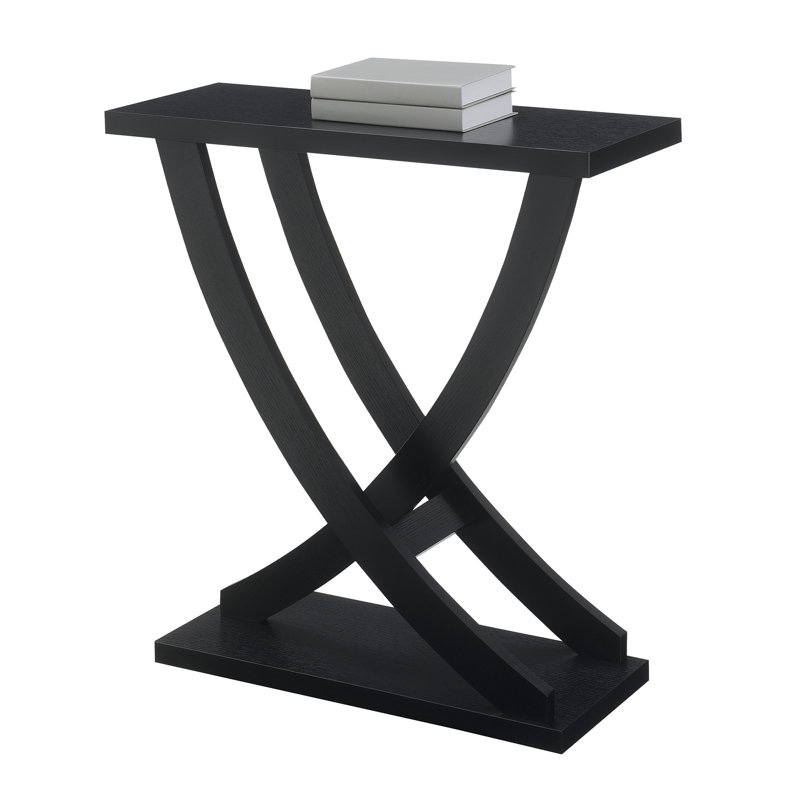 Arbri 31.25" Criss-Cross Console Table, Black