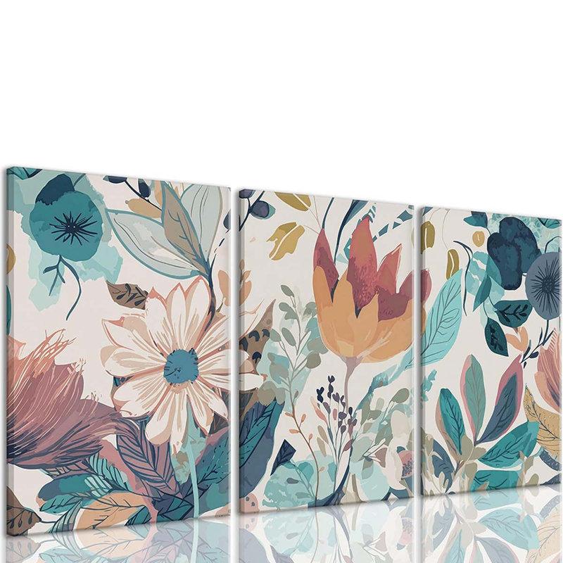 3 Piece Wrapped Canvas Print, 40 cm H x 60 cm W