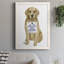 «Derrion Love And Golden Retriever», reproduction d'art sur toile-88378700-88378701