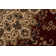 Tapis en laine rouge/beige oakland Cirro