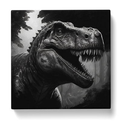 Tyrannosaurus Rex Drawing No.1 - Wrapped Canvas