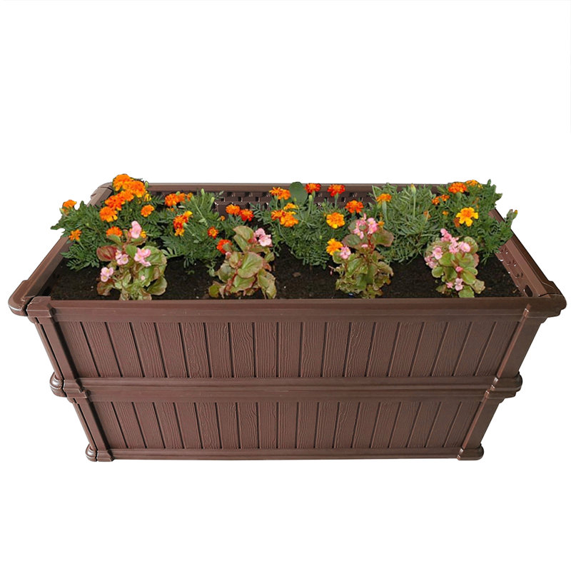 Lit de jardin surélevé en mousse de polyuréthane Eoin, 4 pi x 2 pi, 4