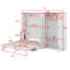 Grand lit escamotable avec garde-robe et garde-robe-1043226902