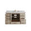 Meuble-lavabo simple 60 po avec plateau Khiala-881525422