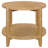 Brown Round Solid Wood Side End Table