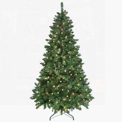 7ft Green Christmas Tree with 400 WiFi-Controlled RGB LED Lights