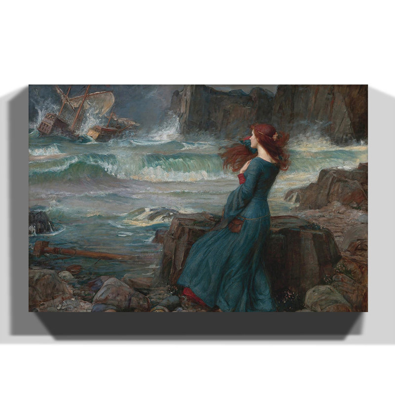 John William Waterhouse - Wrapped Canvas Painting, 70cm H x 100cm W