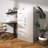 Durable Metal Storage Vertical Filing Cabinet with Lock, 4 Drawers and 1 Door for Versatile Use in Home and Office-226984788