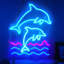 Enseigne lumineuse néon dauphin à intensité variable
