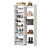 14 Tier Shoe Rack, 60" Tall Modern Shoe Organizer, Shoe Storage Cabinet With Open Cubbies, 30-pair Shoes Shelf Rack Organizer For Closet Living Room Entryway Hallway Closet, White-1725923877