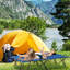 Lit de camp pliant pour 2 personnes pour adultes, lit de camp portatif extérieur extra large de 50 po avec sac de transport, lit de camping surélevé, plage, bleu