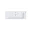 Lavabo de salle de bain rectangulaire en argile réfractaire blanche avec trop-plein 39,20 po Cheviot Products Valarte 353-WH-1-CH-49500056