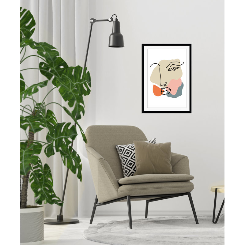 Face - Single Picture Frame Print, 50 cm H x 60 cm W