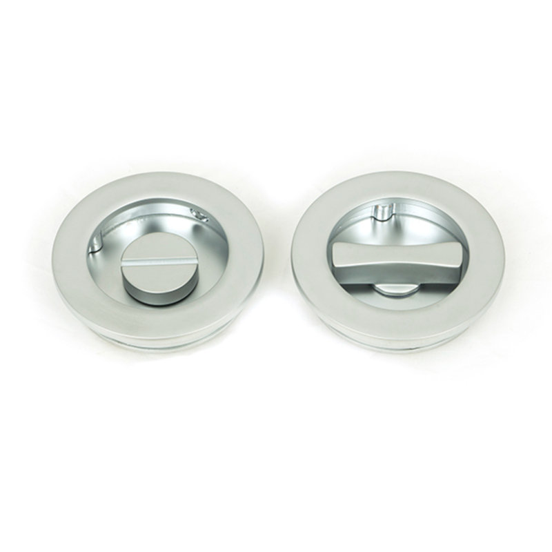 Door Accessory, 6cm H x 6cm W x 1.3cm D, Satin Chrome