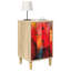 36cm W Engineered Wood Bedside Table