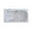 52'' x 52'' Walk-in Air Fiberglass Bathtub with Faucet
