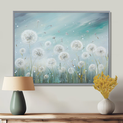 «Dandelion Field Breeze III», art mural sur toile Flower Field