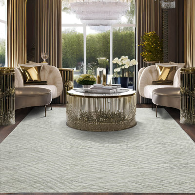 Ratton One-of-a-Kind 8'1" X 10' Wool Area Rug in Gray