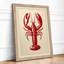 Specimen Lobster Botanical - Framed Print-866452969-866452974
