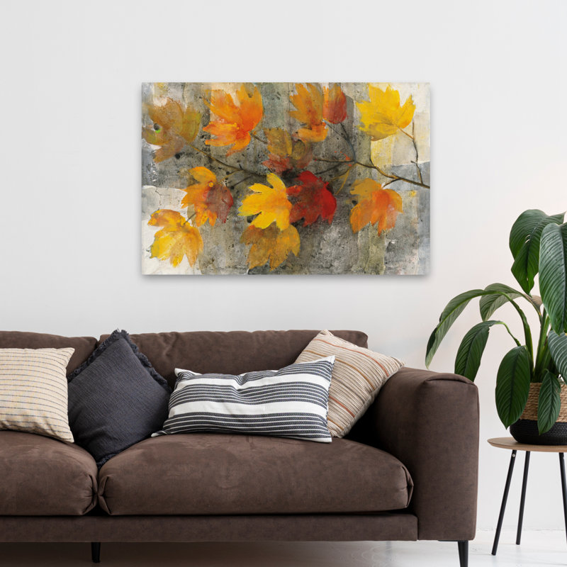 Branche d'automne contemporaine, H 48 po x l 32 po