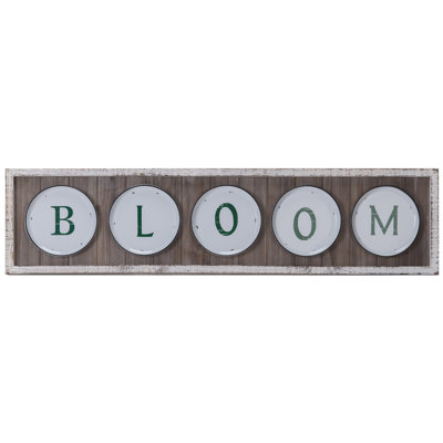 "BLOOM", œuvre d'art sur cadre en bois