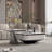 Simple light luxury rock panel coffee table-105835026