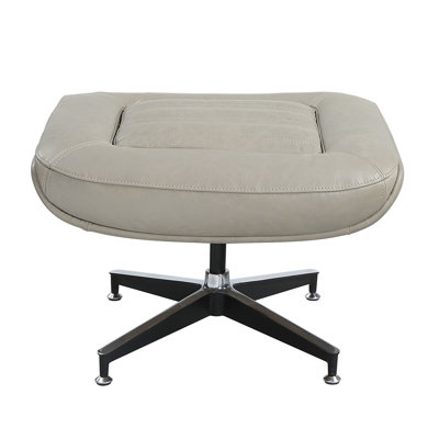 Cuir grainé gris Twilight, 24 po de largeur, 22 po de profondeur, 17 po de hauteur, 20 lb, 12 po d'espace au sol