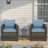 Arroya Wicker Outdoor Club Chair Patio 2 Person Seating Group-426223954-426223952