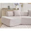 Modulaire 4, boucle grise, sans assemblage, style de salon moderne surdimensionné et élégant
