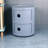 2-Shelf Round Side Table with Storage-947605520