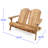 Chamberlan 50.75'' Wide Acacia Loveseat with Cushions-232111060