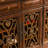Retro Nut-Brown Solid Wood Accent Cabinet
