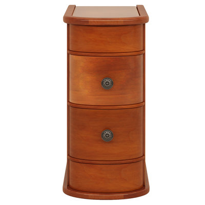 Nordic Irregular Side Table With Dark Walnut Top And Stand For Stylish Living Rooms by George Oliver
