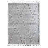 Moroccan Geometric Area Rug in Gray