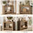 41.3" Farmhouse Console Table with 2 Tier Storage Shelves, Wooden Sofa Table for Living Room-865563825
