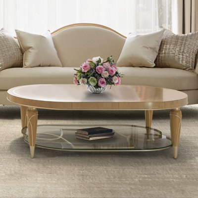 Table basse ovale Villa Cherie - Caramel
