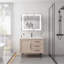 Armoire à pharmacie 36 po x 30 po avec miroir de meuble-lavabo à DEL, anti-buée, encastrée ou à fixation en surface, grande porte à double porte de rangement 3000K ~ 6000K avec interrupteur tactile