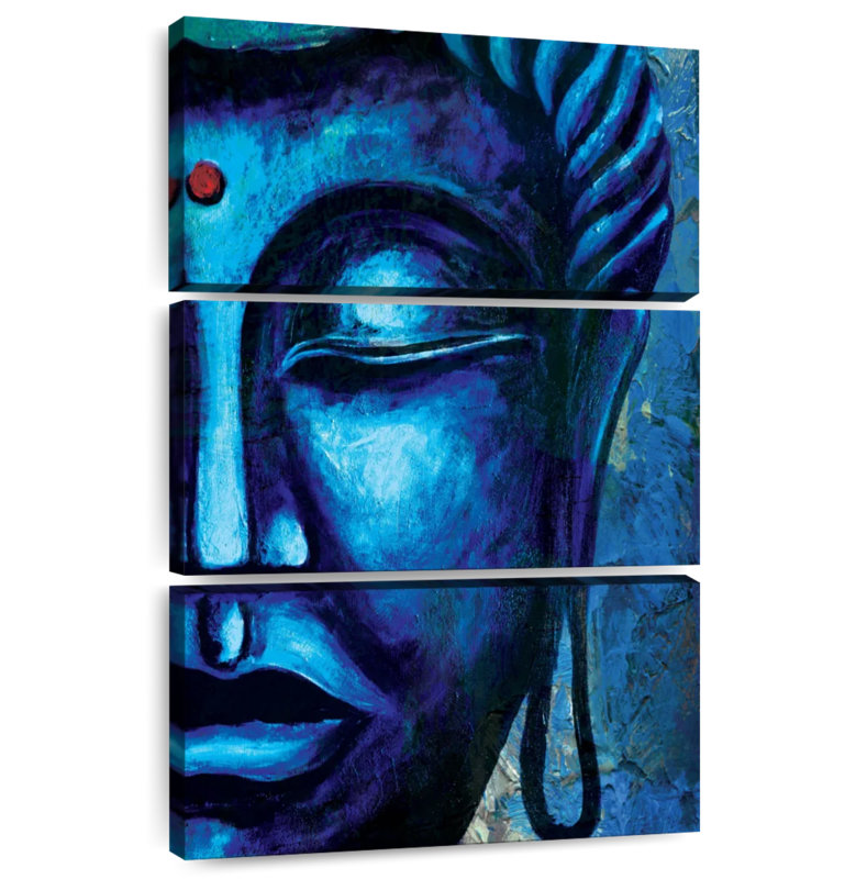 Visage de Bouddha rutt Leisha II, H 32 po x l 20 po