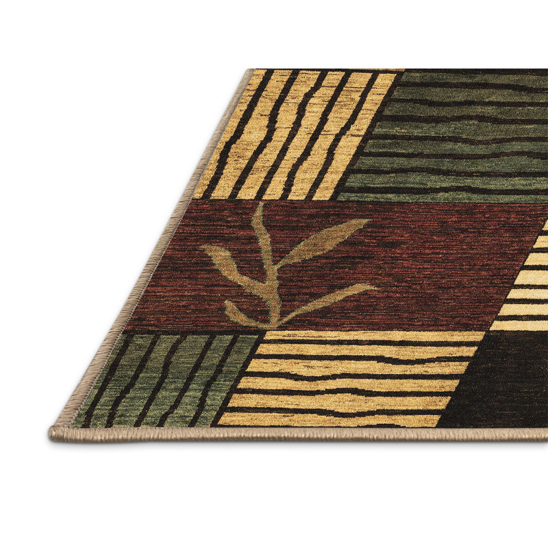 Abstract Indoor Rug, Rectangle 7' x 9'
