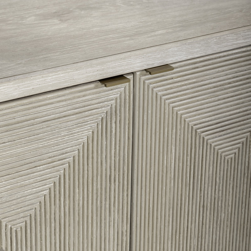 Four Door Accent Cabinet w/ Adjustable Shelves