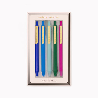 Coloured Gel Pens, Florale